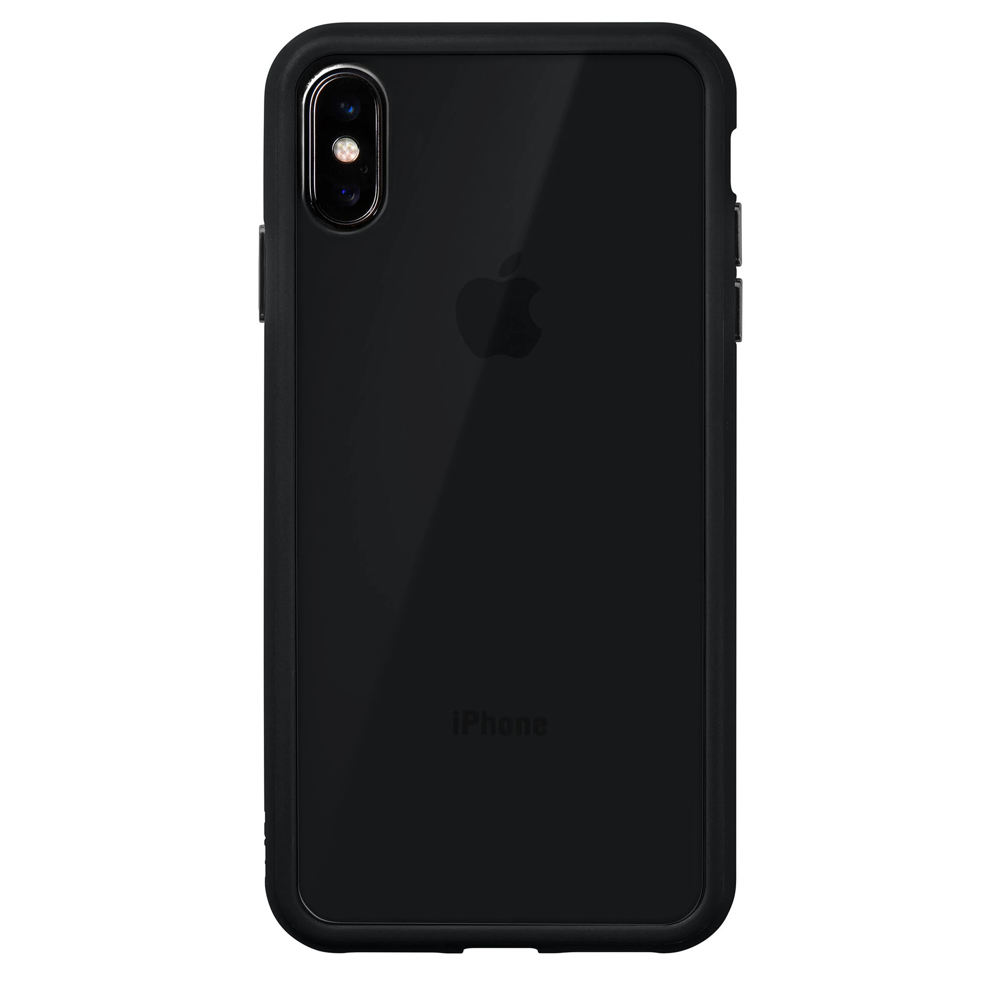 Чехол LAUT ACCENTS TEMPERED GLASS Black for iPhone XS Max (LAUT_IP18-L_AC_BK)